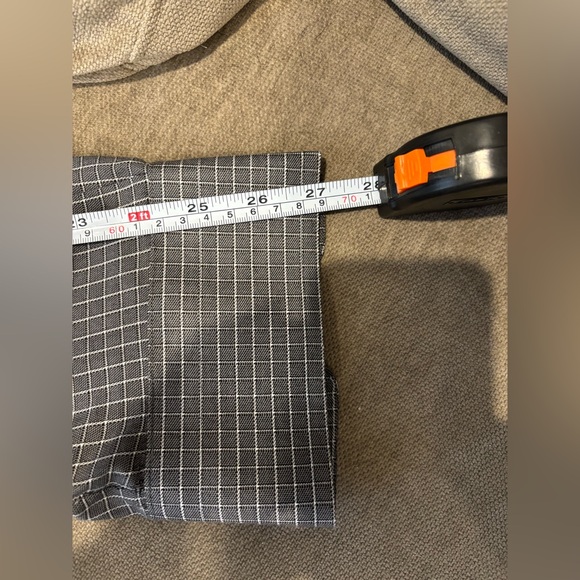 Banana Republic XXL Mens Gray Check Button Down Dress Shirt - Picture 7 of 8